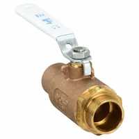 APOLLO Manual Two-Way Ball Valve: 1 in Size, Bronze, Straight, Sweat x Sweat, Std Port Ball Port (MPN 70LF24501)