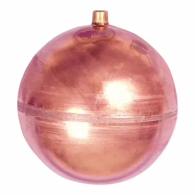 Watts Float Ball: Float Ball, 3/8"-16, 3/8"-16 Thread Size, Internal, Threaded - Copper Threaded Floats