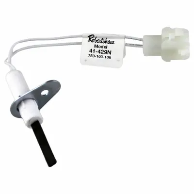 Robertshaw Direct Spark Igniter: OEM, Silicon Nitride, 4 1/4 in Lead Lg, 120V AC, Hardwired - Direct OEM Replacement Hot Surface Ignitors