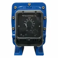 PULSATRON Chemical Metering Pump: Solenoid, 115V AC, 1/5 hp HP, PVC Head, PTFE Faced Diaphragm, PVC (MPN XPH8MA-WTCB-XXX)