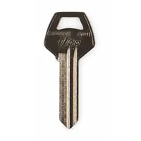 Key Blank: Compatible with Corbin/Russwin Locks, Key ID # CO91, 6 Pins, Brass, Nickel Plated (MPN A1001AH-CO91)