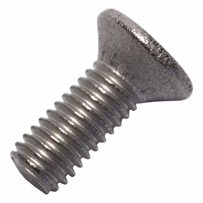 ALLIED TITANIUM Machine Screw: M3x0.50 Thread Size, 8 mm Lg, Grade 2, Titanium, Plain, Flat - Flat Head Machine Screws