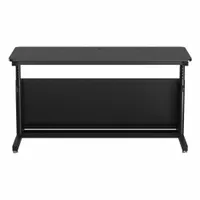 VERSADESK Standing Desk: Black, Wood, 60 in Overall Wd, 24 in Overall Dp, 36 in Max Desktop Ht (MPN CTL6024-BB)