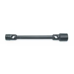 Double-ended lug wrench with 27 mm and 30 mm deep 6-point sockets for metric standard lug nuts. Electrostatic paint finish. Designed for removing and installing lug nuts on off-road vehicles.