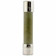 Fast-acting cylindrical fuse rated 10 A at 250 V AC. Non-indicating design with dimensions 1/4 in x 1 1/4 in. Suitable for overcurrent protection in control panels, power supplies, and instrumentation circuits.
