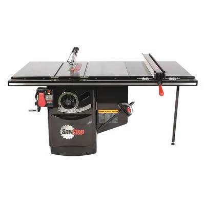 SAWSTOP Table Saw: 480 V AC Volt, 5.8 A Current, 10 in Blade Dia. - Cabinet Table Saws with Automatic Safety Blade Retraction