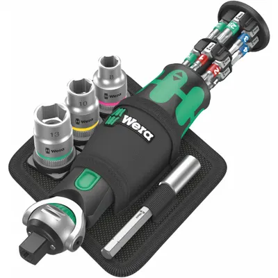 WERA 05004281001 Compact Ratchet Multi-Bit Screw & Nut Driver - Combination Multi-Bit Screw & Nut Drivers