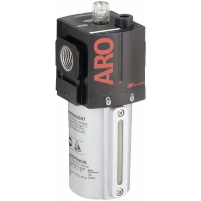 ARO Compressed Air Lubricator: Mist, 1/2 in NPT, 156 cfm, 250 psi Max Op Pressure - ARO FRL Air Lubricators