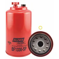 BALDWIN FILTERS Fuel Filter: Spin-On, 4 5/16 in Outside Dia, 1"-14 Thread Size, Diesel Fuel, Diesel (MPN BF1330-SP)