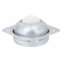 Ball Transfer: 1 in Ball Dia - Ball Transfer, 35 lb Ball Load Capacity, 3/4 in Projection, Nylon (MPN BT CF 2H 1DIA 35 NYL/CS)