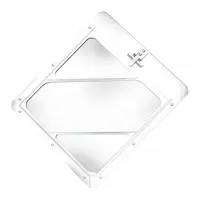 Vehicle Placard Holder: Full Frame Trailer Flip Placard Holder, 14 1/8 in Wd, 12 1/2 in Ht (MPN 80SM97)