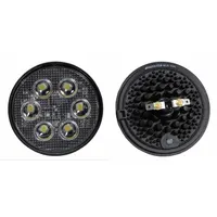 MAXXIMA Vehicle Work Light: Round, Flood, LED, Grommet, Blunt Cut Wires, Universal, Surface Mount (MPN MWL-12-KIT)