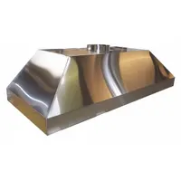 HEMCO Fume Hood: Stainless Steel, 600 CFM, Vapor Proof, 24 in Overall Dp, 36 in Overall Wd, 0 Speeds (MPN 23130)