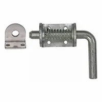 Spring Latch: 3 1/2 in Handle Lg, Carbon Steel, 3/4 in Bolt Wd, 6 in Bolt Lg, Bolt-On Mounting (MPN B2596LKB4)