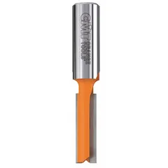 Carbide-tipped straight profile router bit with a 3/8 in cutter diameter and 2 flutes. Designed for precision routing of straight profiles in woodworking and composite materials, suitable for cabinetry, furniture, and millwork applications.
