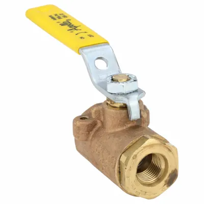APOLLO Manual Two-Way Ball Valve: 3/8 in, Bronze, Straight, Female SAE x Female SAE - Bronze Ball Valves