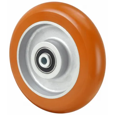 OEM Caster Wheel: 8 in Wheel Dia - Polyurethane Tread on Aluminum Core Wheels
