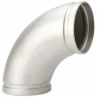 Metal Pipe Elbow: 304 Stainless Steel, 6 in x 6 in (MPN 1330007230)
