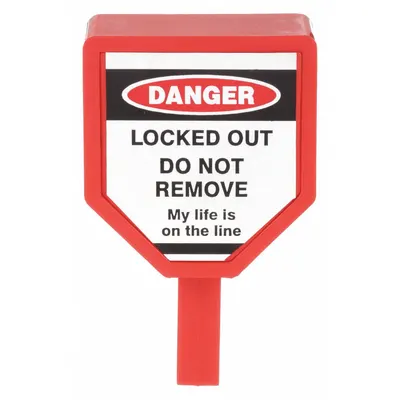 OEM Clamp-On Circuit Breaker Lockout for 120/277V AC, Tie Bar Type - Clamp-On Circuit Breaker Lockouts