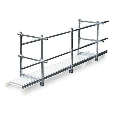 WERNER Guard Rail and Toe Board System: Guardrail and Toeboard Kit - Guardrail & Toe Board Kits