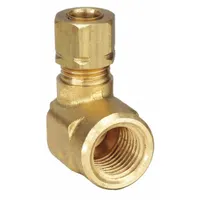 PARKER Compression Fitting Elbow: 3/8 in OD x 3/8 in Pipe Fitting Size, Compression x FNPTF, 10 PK (MPN 170CA-6-6)