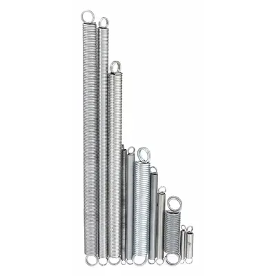 OEM Extension Spring Assortment: Carbon Steel, Zinc-Plated, 25 Pieces - Extension Spring Assortments