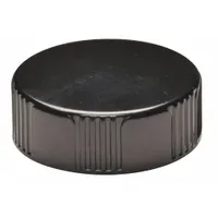 Cap: 23 mm Dia, Black, Phenolic, Rubber, 20-400 mm Screw Closure Size, Autoclavable, ASTM E982 (MPN 75204G-20400)