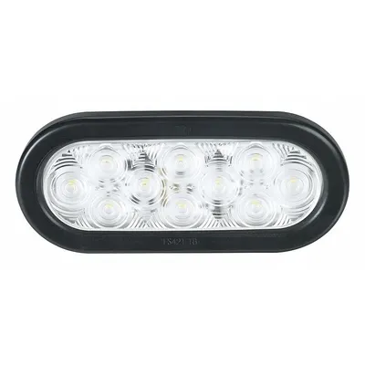 FEDERAL SIGNAL 607125-05SB LED Backup/Reverse Light, Clear Oval, Grommet Mount - Backup/Reverse Lights