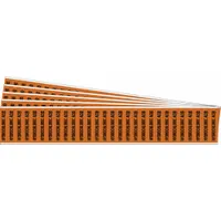 Pipe Marker: Hydrochloric Acid, Orange, Black, Fits 3/4 in and Smaller Pipe O.D., 5 PK (MPN 109310-PK)