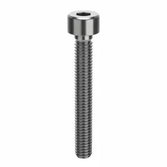 Metric standard socket head cap screw with M4x0.70 thread, 30 mm length, right-hand thread, and 3 mm drive size. Made from 316 stainless steel with H5 tolerance and plain finish. Used in industrial machinery assembly and maintenance where corrosion resistance is required.