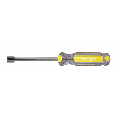 WESTWARD Solid Round Shank Nut Driver: Straight, SAE, Without Magnetized Tip, Std - Standard Nut Drivers