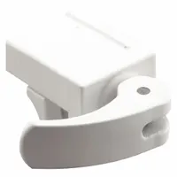 PRIME-LINE Window Lock: Clamp Lock, Handle Included, Non-Handed, 1 3/16 in Overall Lg, Sash, White (MPN U 9809)