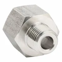 Metal Pipe Straight: Straight, 3/8 in x 1/4 in, Female NPT Threaded x Male x NPT Threaded, 2,176 psi (MPN 1873 14 18)