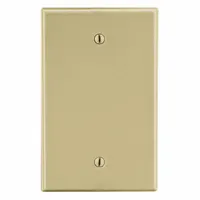 HUBBELL Wall Plate: Blank, 1 Gang, Ivory, Midsize Size (MPN PJ13I)