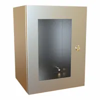 HAMMOND Electrical Enclosure: Stainless Steel, 16 in x 12 in x 10 in, NEMA 12/13/3R/4/4X, Hinged (MPN EN4SD161210WSS)