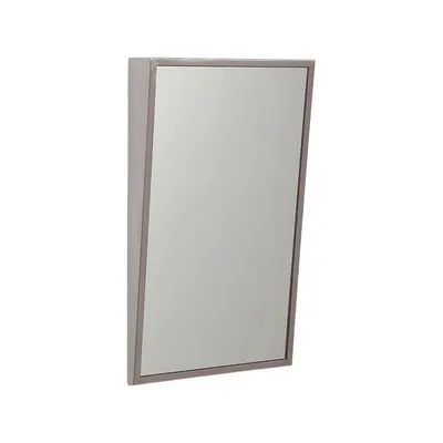 SEE ALL INDUSTRIES Bathroom Mirror: Rectangular, Acrylic, 30 in Overall Ht, 18 in Overall Wd - Tamper-Resistant Bathroom Mirrors