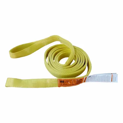 Dayton Web Sling: Type 3, Nylon, 2 ft Sling Lg, 7 in Eye Lg, 1 Plies - Standard Nylon Flat-Eye Web Slings