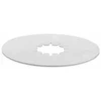 The REESE Lube Plate is a flat, 10-inch square plate with a 3/16-inch thickness, designed to reduce friction between a trailer hitch and ball. It provides a smooth, lubricated surface for easier coupling and uncoupling in heavy-duty towing applications