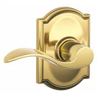 SCHLAGE Door Lockset: Passage Lever Locksets, Brass, ADA Compliant (MPN F10 ACC 605 CAM)