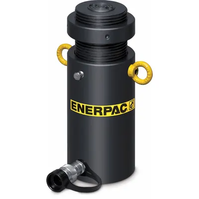 ENERPAC General Purpose Lock Nut Hydraulic Ram: 50 ton Nominal Capacity, 6 in Nominal Stroke Lg - General Purpose Lock Nut Rams