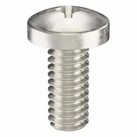Machine Screw: #8-32 Thread Size, 3/8 in Lg, 18-8, Stainless Steel, Plain, Pan, Phillips, 50 PK (MPN ZSCRW-358)