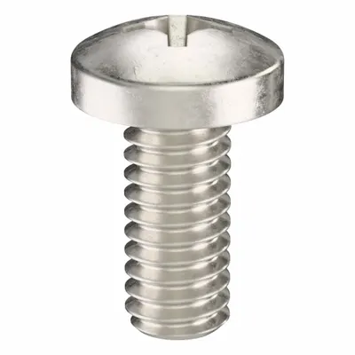 USA INDUSTRIALS Machine Screw: #8-32 Thread Size, 3/8 in Lg, 18-8, Stainless Steel, Plain - Pan Head Machine Screws