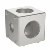 Squared Corner Connector: Squared Corner Connector, 45 Series, 45 mm x 44.9 mm x 45 mm, 3 Holes (MPN 093WW454N10)