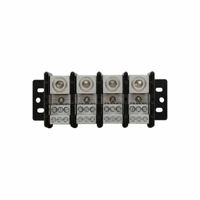 BUSSMANN Power Distribution Block: Open, Lug, Lug - Open Blocks with Lugs