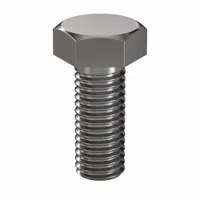 Hex Head Cap Screw: Steel, Class 8.8, Plain, M12, Metric, 30 mm lg, Fully Threaded, Metric, 50 PK (MPN HC3812030-050P1)