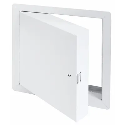 TOUGH GUY Access Door: 8 in Ht, 8 in Wd, Piano Hinge, Exposed Flange, Steel, Powder Coated - Locking Access Doors