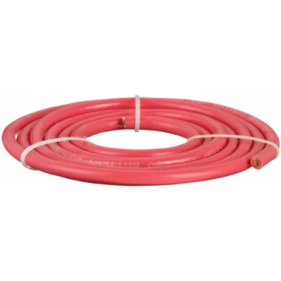 WESTWARD Battery Jumper Cable: 2 ga, 120 in Cable Lg, Red - Cut to Length Jumper Cables