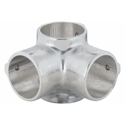 HOLLAENDER Structural Fitting: Side Outlet Tee, Tee, 2 in For Pipe Size - Aluminum Crosses & Tees