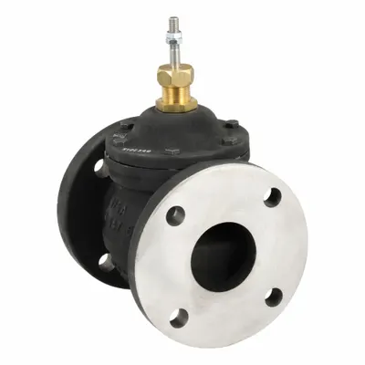 JOHNSON CONTROLS Hydronic Globe Valve: 2-Way, 51 CV Flow, 2 1/2 in Flanged, Cast Iron Body - 2-Way Flanged Connection Globe Valves