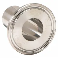 Sanitary Fitting Ferrule: Clamp Ferrule, 3/4 in OD Size, Clamp, Polished 316L Stainless Steel (MPN TEG14AM76L.75-PL)